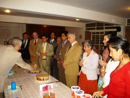 09 TTC Venezuela.jpg - Lighting the light of pure consciousness and making wishes at the final celebration of the course. The 13 new Teachers will be employed by the Department of Consciousness at Lutirla University in Venezuela, and every academic year each Teacher will teach Transcendental Meditation to 1,000 students and prepare them to become Yogic Flyers.
